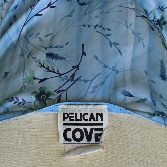 👕 Pelican Cove Blue Floral Spaghetti Strap Top - Picture 6 of 7